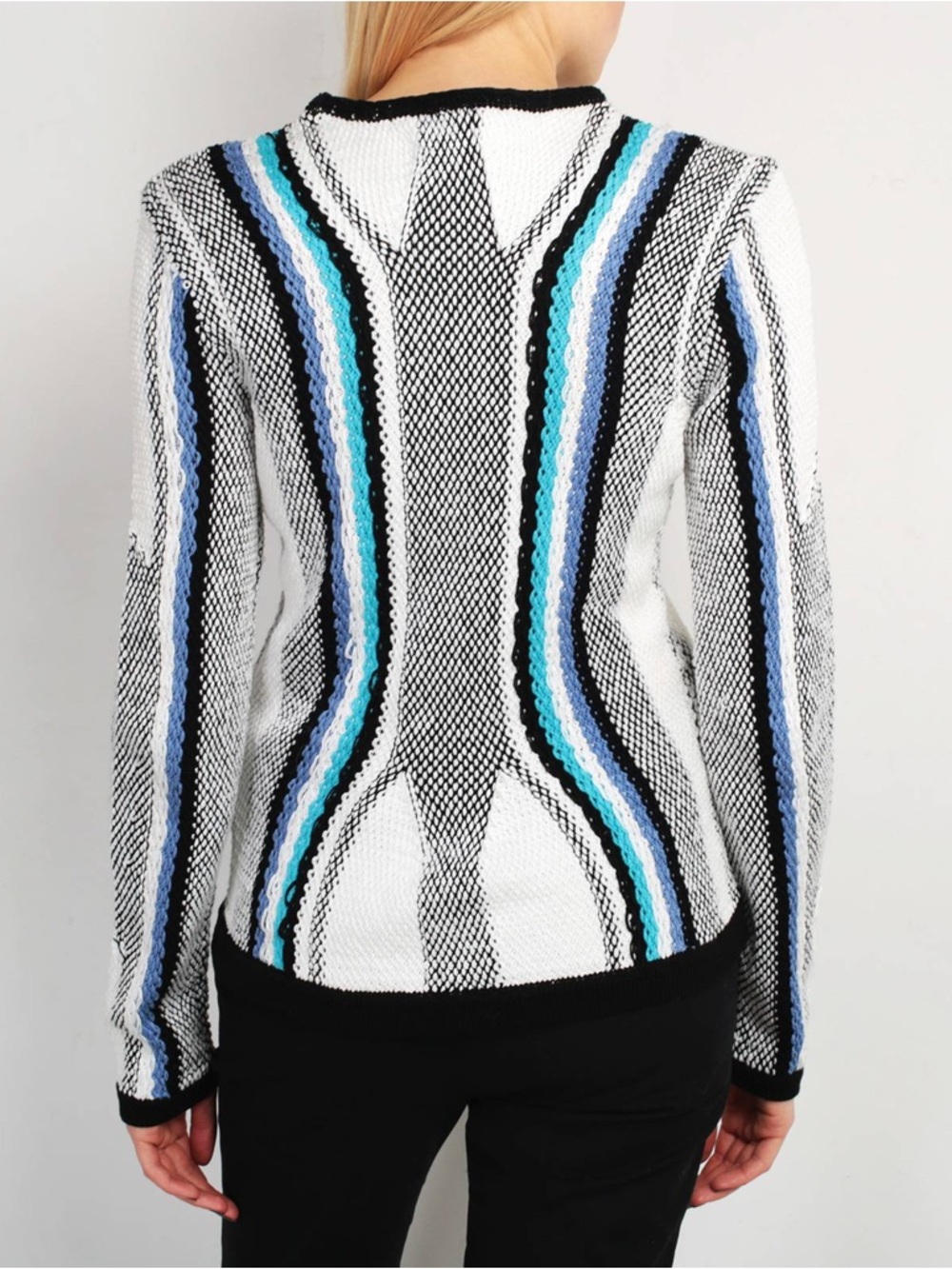 Peter Pilotto Scoop-Neck Striped Knit Sweater - Picture 5 of 15